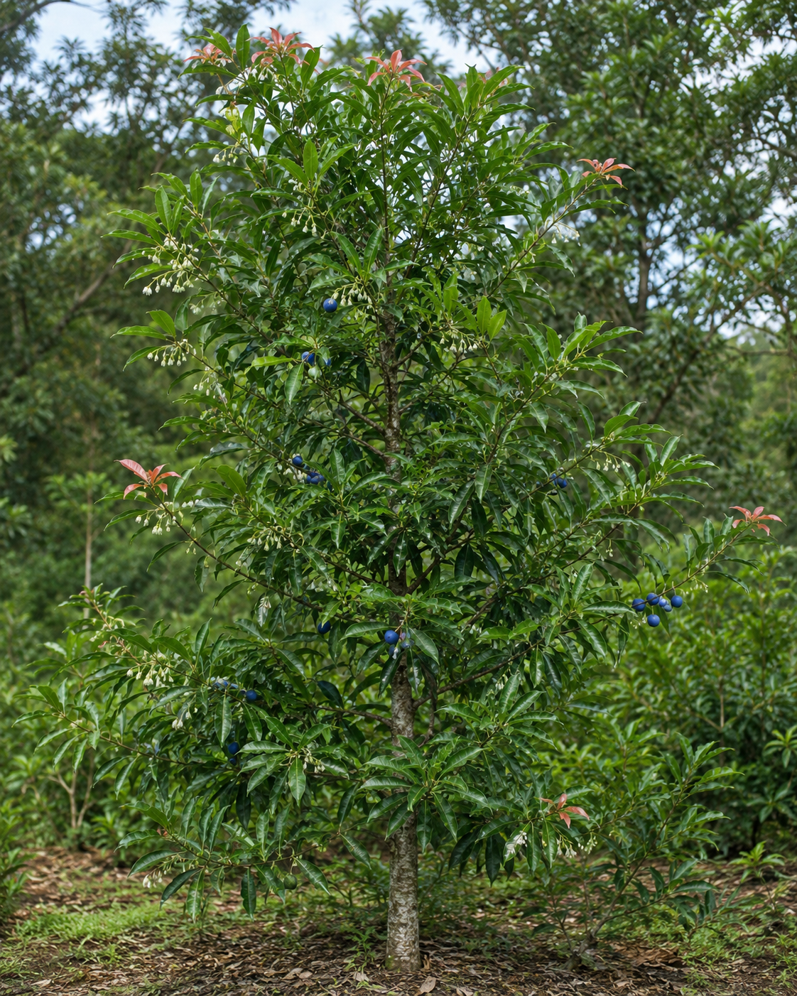 Elaeocarpus grandis (Blue Quandong)