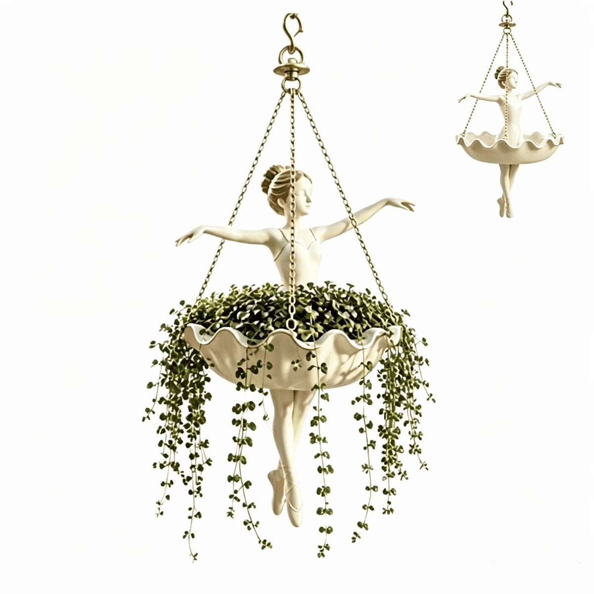 Designer Dancer White Hanging Basket – Ballet Design