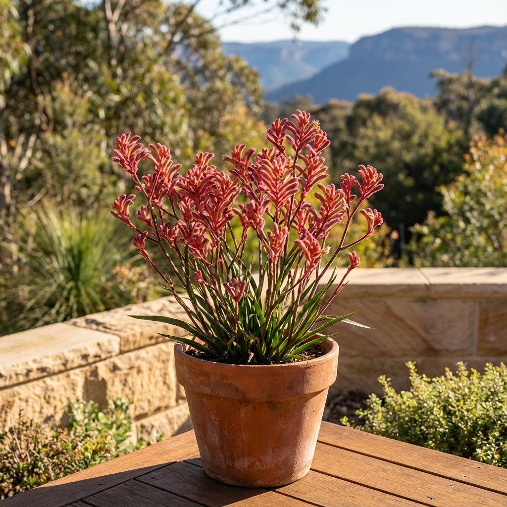 Anigozanthos ‘RAMBOCORA’ (Bush Coral Kangaroo Paw)