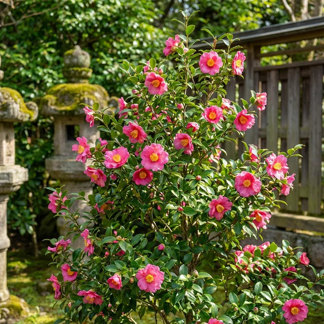 Camellia Hiemalis ‘Hiryu’ (Hiryu Sasanqua Camellia)
