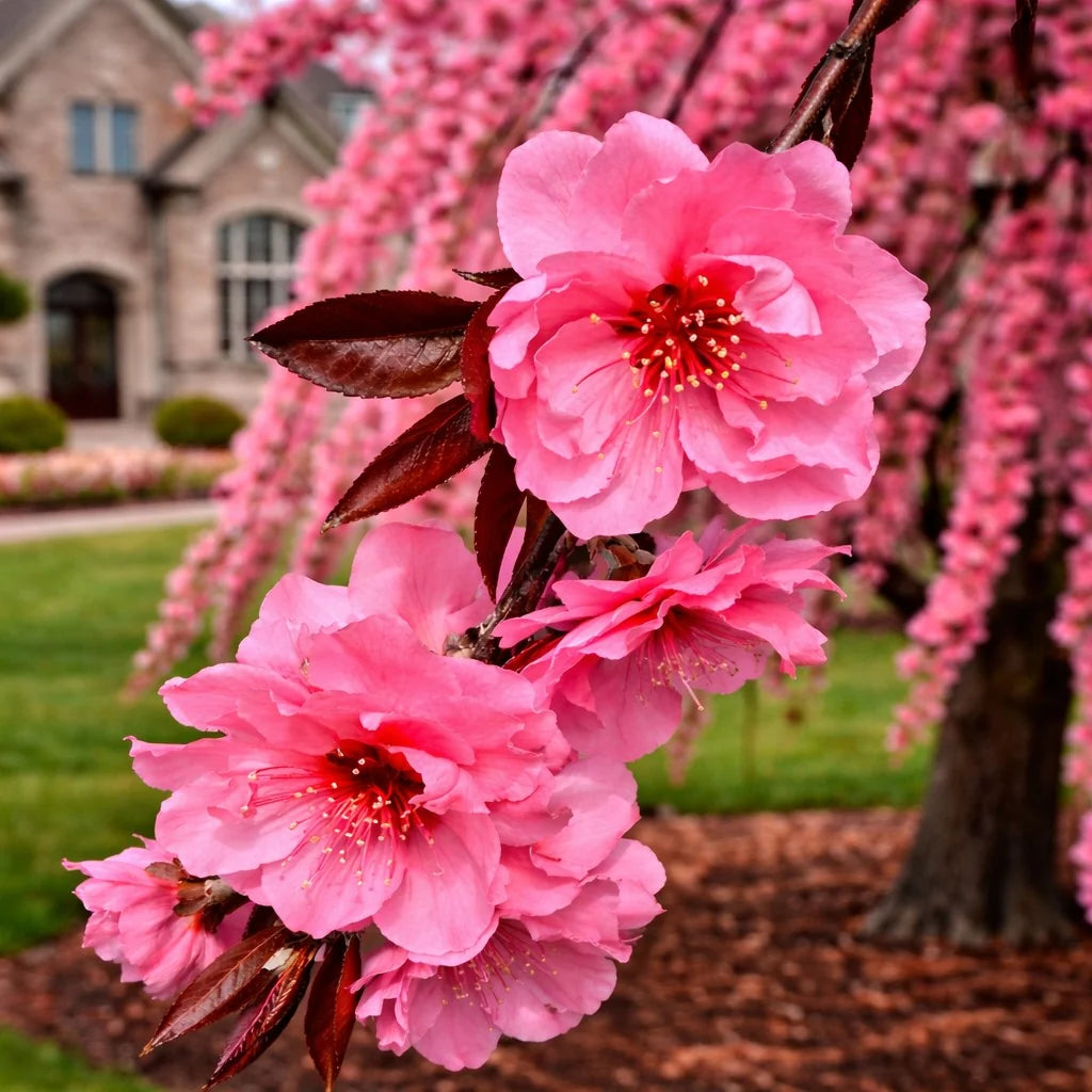 Prunus Persica ‘Crimson Cascade’ (Crimson Cascade Weeping Peach)
