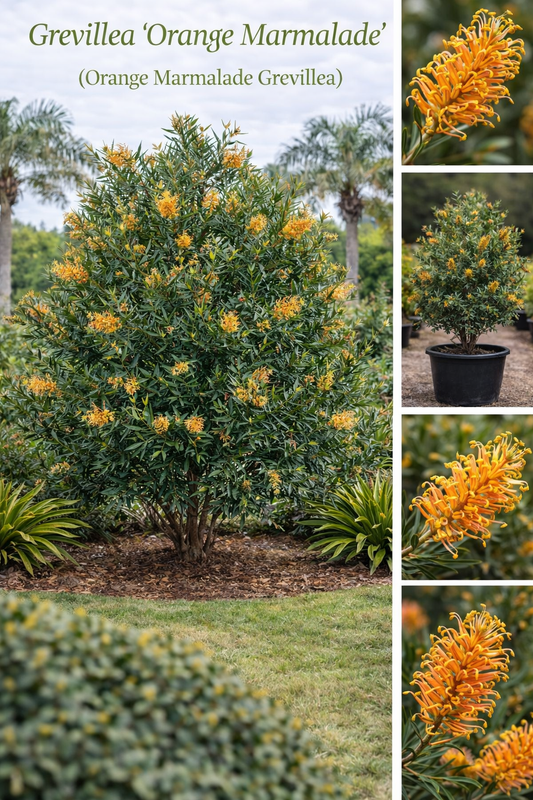 Grevillea ‘Orange Marmalade’ (Orange Marmalade Grevillea)