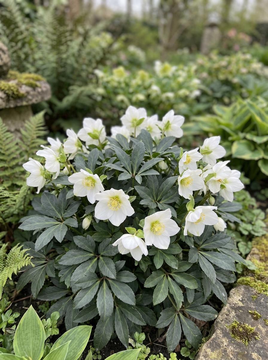 Helleborus Niger 'Snowdrift' (Snowdrift Christmas Rose)