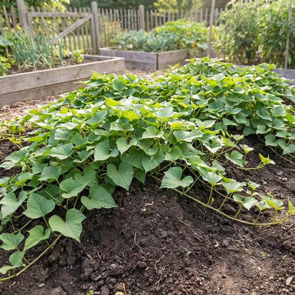 Ipomoea Batatas 'Golden' (Golden Sweet Potato)