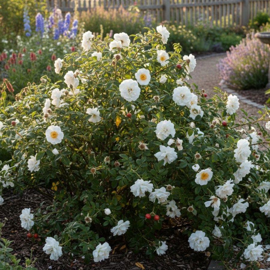 Rosa Rugosa Alba (White Rugosa Rose)