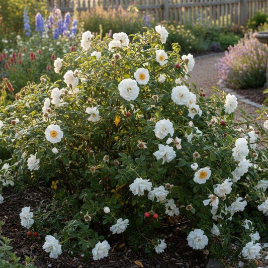 Rosa Rugosa Alba (White Rugosa Rose)