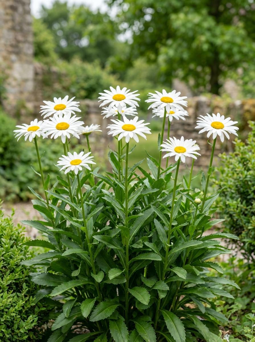 Leucanthemum × superbum (Shasta Daisy)