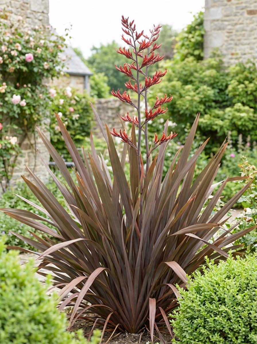 Phormium Tenax 'Purpurea' (Purple New Zealand Flax)
