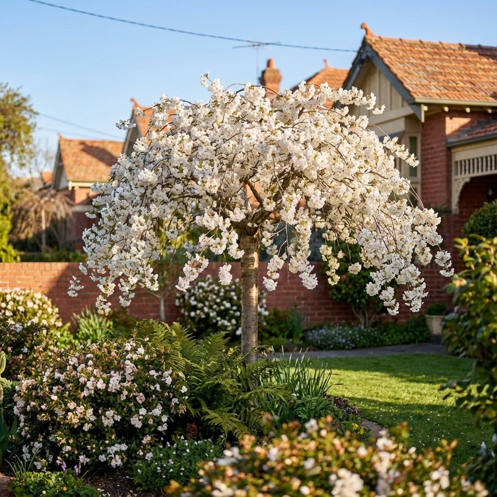 Prunus Serrulata 'Shirotae' (Mt Fuji Flowering Cherry)
