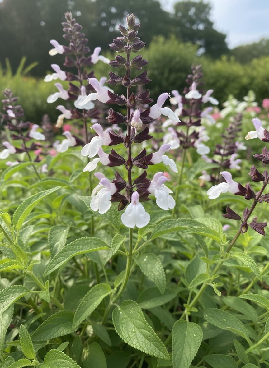 Salvia ‘Waverly’ (Waverly Sage)